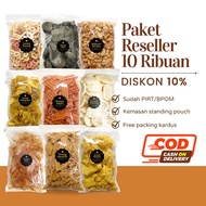 Paket Reseller 1 Dus Snack 10 Ribuan /Cemilan Camilan Asin Gurih Manis