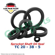 (1pc) Münster (FKM) Gearbox Gear Box Sprocket Shaft Oil Seal Front for RXZ Y125ZR Y125Z Y110 Y100 (2