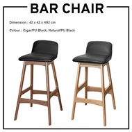 BAR CHAIR/BAR STOOL WITH BACKREST/HIGH CAFE BAR STOOL/HIGH STOOL/WOODEN BAR STOOL