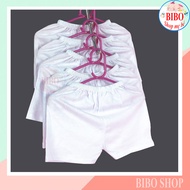 Set 5 Quần ngắn sơ sinh màu trắng Bosini cho bé từ sơ sinh đến 17kgquần đùi chục sơ sinh Vải Cotton 