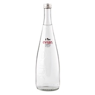 (Set Of 2 Bottles) Natural Mineral Water, Natural Mineral Water, Glass Bottle (75cl) - EVIAN