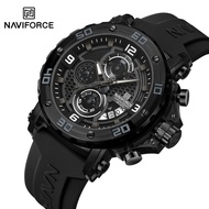 NAVIFORCE NF7123 Luxury Fashion Quartz Watches 5TM Waterproof Male Clock GIfts Men‘s Silicone Strap 