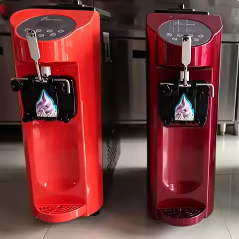 Ice Cream Machine Ice Cream Forming Machine Gelato Maker Ice Cream Makers CE Red White Orange