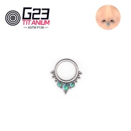 [Ufxk] ASTM F136 Bông tai titan có ren bên trong Xỏ Khuyên vách ngăn mũi khuyên mũi để trang sức nữ