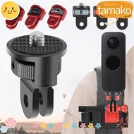 TAMAKO Tripod Adapter 360Rotating Bracket Stands 1/4 inch Screw for  10 9 Insta360 One X2 DJI Action