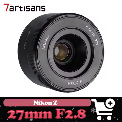 7artisans AF 27mm F2.8 APS-C Prime Lens Large Aperture STM Stepper Motor Supports Eye Recognition Le