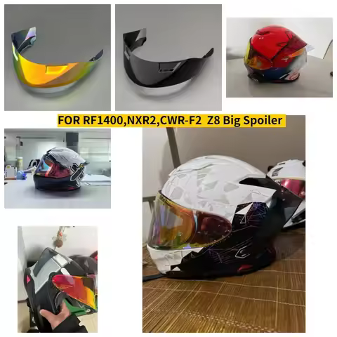 For Shoei Z8 Z-8 NXR2 RF-1400 X15 Motorcycle Helmet Big Spoiler Rear Fixed Wind Wing Decor Motorbike