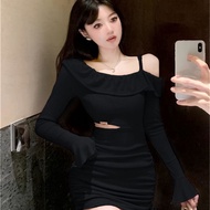korean plain black lace dress aquintance party dress fited sexy dress bodycon js prom dress gown pro