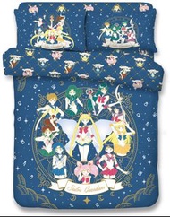 5尺現貨*全新正品Sailor moon美少女戰士1300針天絲綿印花床品套裝被袋床單床笠枕袋四件套