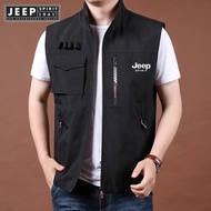 jeep spirit 1941 estd Workwear Vest Mens Summer Quick Drying Vest Mens Outdoor Sports Mountaineering