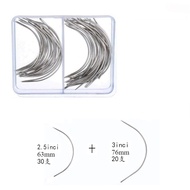 50Pcs Jarum Knitting Wig Tetap / Jarum Kulit Buatan Tangan / Alat Untuk Mengepang Wig