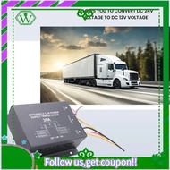 AC34-24V To 12V 30A Car Power Supply Buck Transformer Converter Truck Bus DVD Audio Modification Eff
