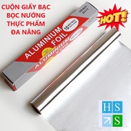 Convenient roll of foil food wrap (30cm x 5m) aluminum foil for baking food, oven, oil-free fryer - 