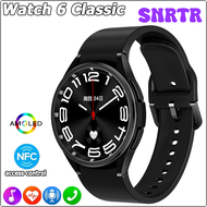 SNRTR 2024 New in Watch 6 Classic NFC Smartwatch BT Call AMOLED Display Blood Pressure ECG Support Japanese Smartwatch For Android iOS HERJW