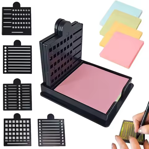 Sticky Note Organizer Sticky Note Holder Set Sticky Note Storage Tools Note Box Sticky Note Stencil 