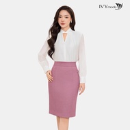 Áo sơ mi họa tiết Eclat nữ IVY moda MS 17M8940