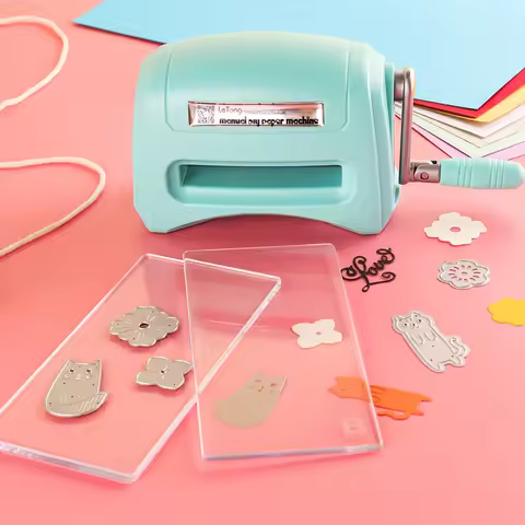 Mini Manual Die Cutting/Embossing Machine for DIY Scrapbooking Crafts Cards Paper Cutter Plastic 16x