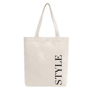 Túi Tote Vải Canvas Mộc GINKO có dây kéo khóa ( túi con ) from basic In Hình In Quote M89