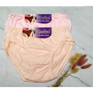 1 Jepit 3 Pcs Celana Dalam Yutind - CD Wanita Dewasa - Karet Zigzag 1 Warna 3 CD