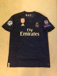 Adidas 2019/20 Real Madrid away jersey Hazard Size L 皇馬歐聯球衣 夏蕯特 夏沙特
