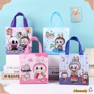 CHEESELY Handbag, POP MART Plastic  Tote Bags,  Cartoon Storage Waterproof Gift Bags