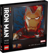 LEGO 31199 Marvel Studios Iron Man 鋼鐵人 樂高馬賽克畫 藝術壁畫