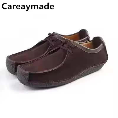 Careaymade-Genuine Leather Replica Low Top Shoes Natalie Tobacco Gum Soft Sole Lightweight Casual Sh