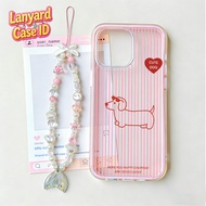 HP GANTUNGAN Dachshund Striped Dog 2 In 1 Lanyard Case Samsung A57 5G A37 5G A26 A56 5G A36 A17 5G A