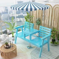 Park outdoor camping leisure outdoor chair stool garden leisure chair solid wood courtyard balcony b