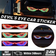 Car Dynamic Devil's Eye Light Blinking Flexible LED Front Rear Light Dynamic Light Motor Vehicle