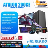 BRANDNEW Computer Set CPU-YGT MARS 8 Casing-AMD Athlon 200GE-8gb DDR4 120gb SSD-18.5 WIDE Monitor