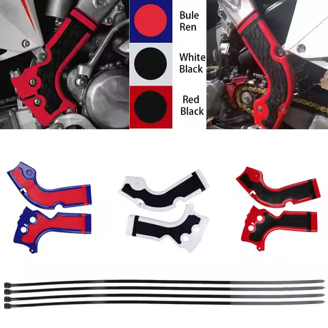 Frame Guard Protector Cover With Cable Ties For Honda CRF250R 2014-2016 CRF450R 2013-2016 CRF 250R 4