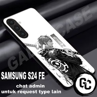 Case hp Samsung s24 FE - softcase glossy shine -GC 9- Motif ANIME LUFFY/casing samsung s24 fe/kesing