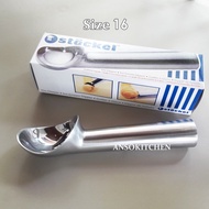 Stockel Ice Cream Scoop Size 16 (Made in Germany) The Of The Is 2.5 oz./70 Grams Of