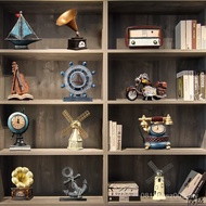 Props Office Cafe Retro Wine Cabinet Decoration Gramophone Nostalgic Decoration Music Box Movie TV T