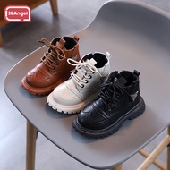 IQANGEL เด็กใหม่รองเท้าสั้นรองเท้าหนังอังกฤษ Chorus Martin Boots