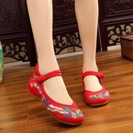Old Beijing Cloth Shoes Chinese Style Soft Sole Summer Ancient Style Beijing Women Cloth Shoes Thick