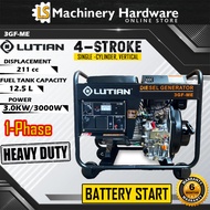 LUTIAN 3.0KW/3000Watt Diesel Generator C/W Electric Start 3GF-ME - Heavy Duty - 6 Months Local Warra