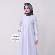 Seragam Pns Kheki Wanita Terbaru/Baju Gamis Pns Khaki Pdh Pemda Guru Wanita Terlaris/Pakain Kerja/Ba