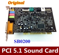 Original For Creative SoundBLASTER LIVE 5.1 Surround PCI Sound Card SB0200