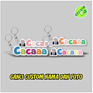 GANTUNGAN CHARACTER KEYCHAIN CUSTOM NAME AND PHOTO KEYCHAIN PHOTO KEYCHAIN CUSTOMbebas