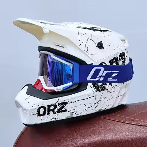 Orz off-road helmet, motorcycle helmet, men's and women's full face helmet, rally helmet, mountain b