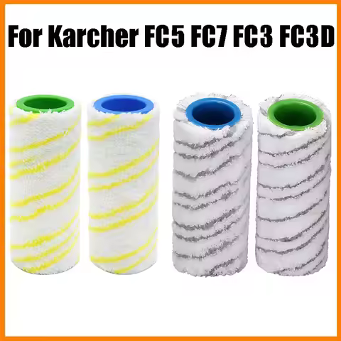 For Karcher FC3 FC5 FC7 Microfiber Rollers Electric Floor Roller Brush Cleaner Accessories Robot Vac