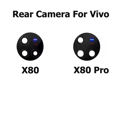 Rear Camera Glass Lens For Vivo X80 Back Camera Glass Lens Cover Replacement With Glue Sticker Tape 