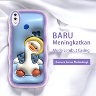 Jasouwe Realme 2 3 pro C2 C2S C61 C63 C65 C67 12LITE C75 A1K latest casing hp Pattern 3D D.Duck Mark