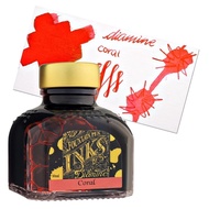 British Diamine Fountain Pen Ink Bottle, Diamine Coral Ink Bottle 80ml