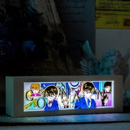 Anime Detective Conan Led Light Box  Sleeping Night Light Desktop Decoration Charging Touch Dimming Atmosphere Light Bedhead Light Decoration Painting Gift