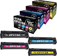 EASYPRINT (BK/C/M/Y) Compatible Toner Cartridge Replacement for HP 410A CF410A CF411A CF412A CF413A 