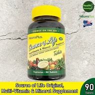 <NaturesPlus> Source of Life Original Multi-Vitamin & Mineral Supplement 90 Tablets อาหารเสริมวิตามิ