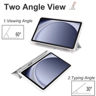 For Samsung Tab A11 Plus 11inch A11+ Case with Pencil Holder Trifolf PU Leather Soft Back Stand Cove